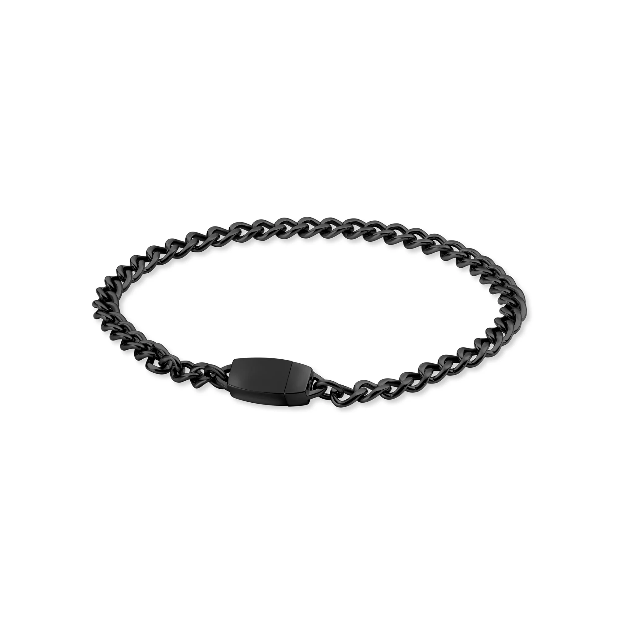 Titanium Chain Bracelet with Mini Locking Clasp - Image 4