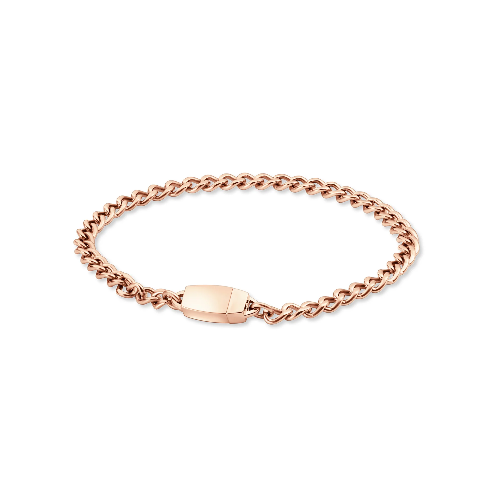 Titanium Chain Bracelet with Mini Locking Clasp - Image 6