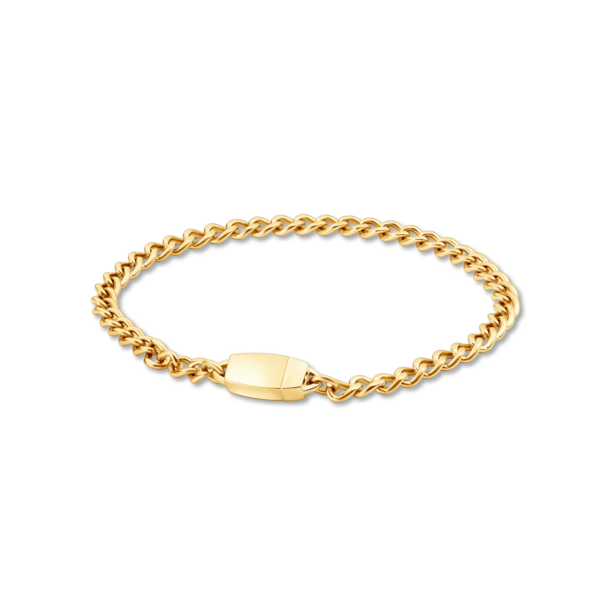 Titanium Chain Bracelet with Mini Locking Clasp - Image 8