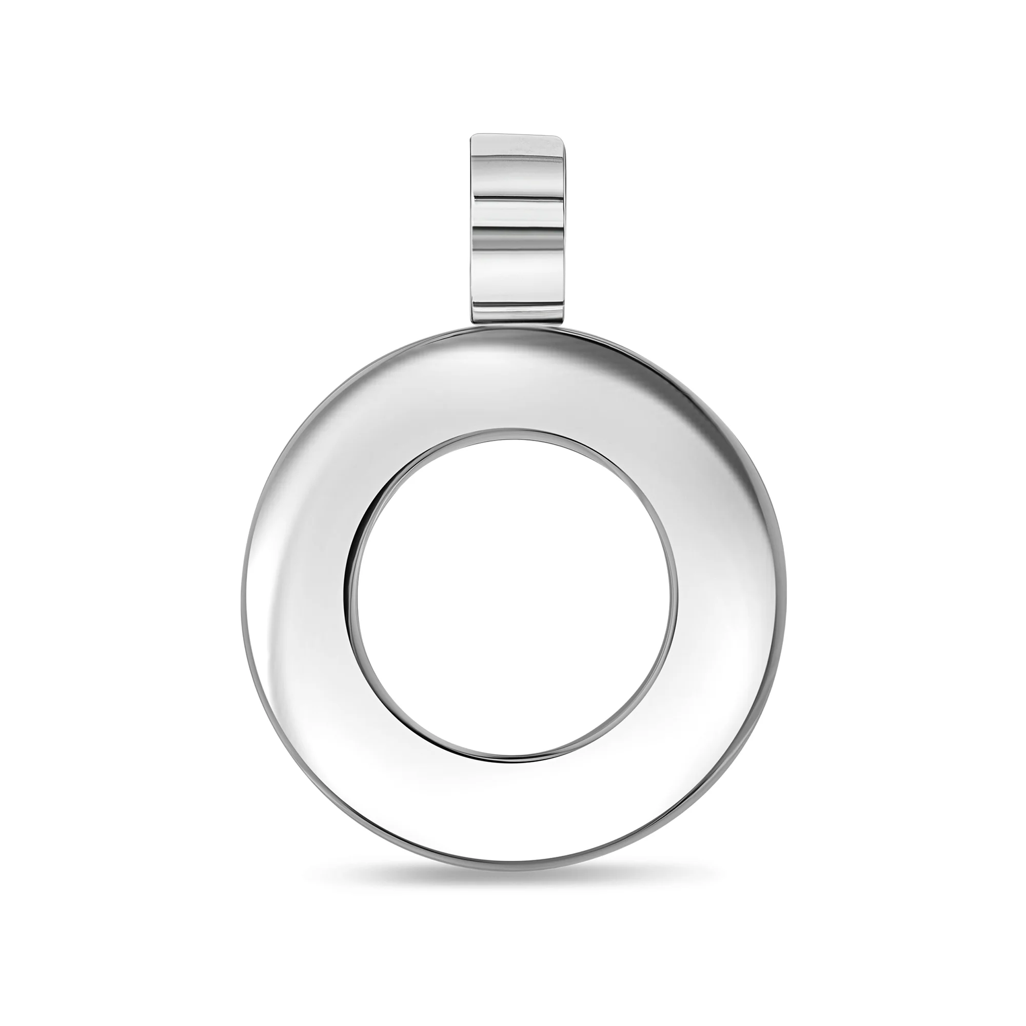 Circle Pendant with Gems - Titanium - Image 3
