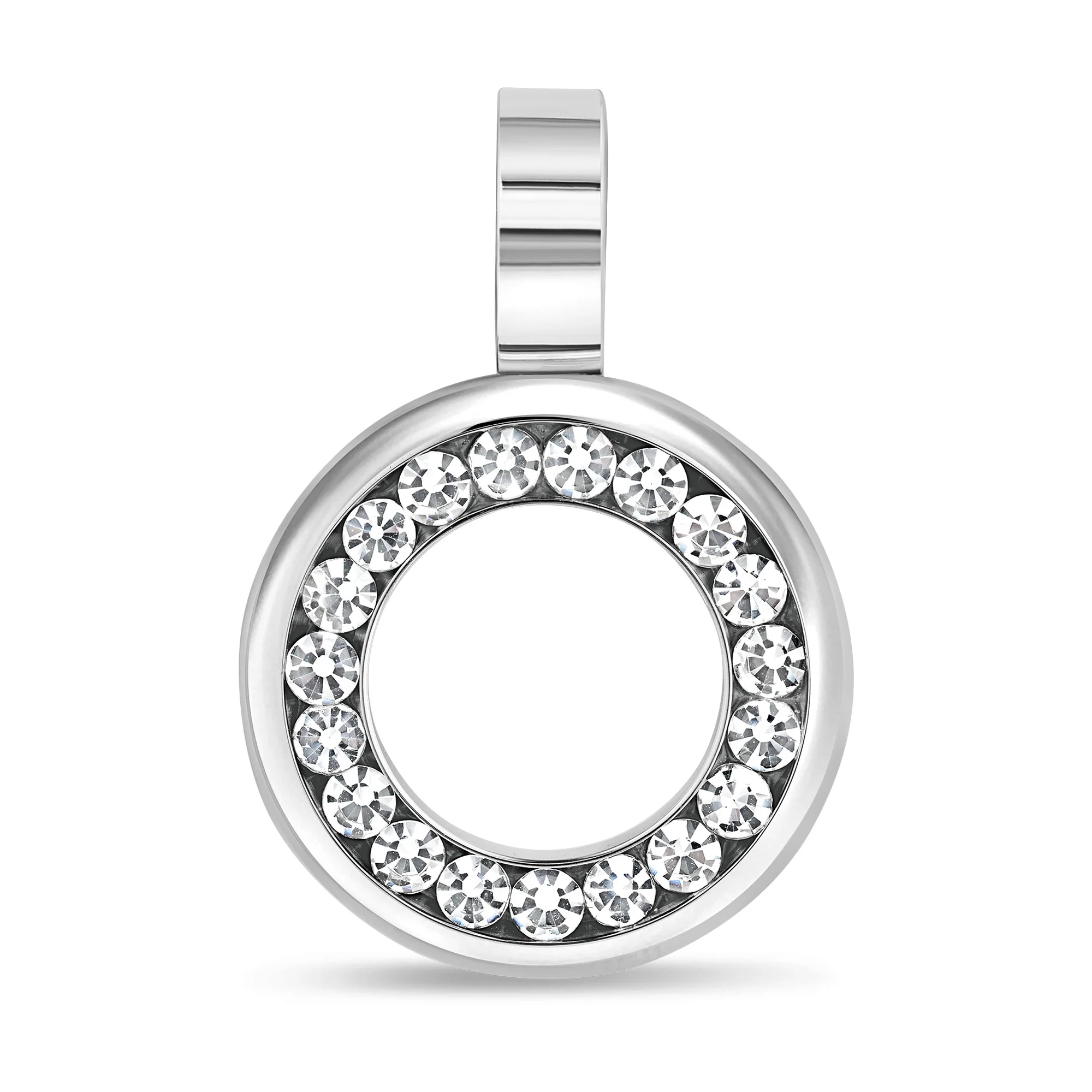 Circle Pendant with Gems - Titanium - Image 7