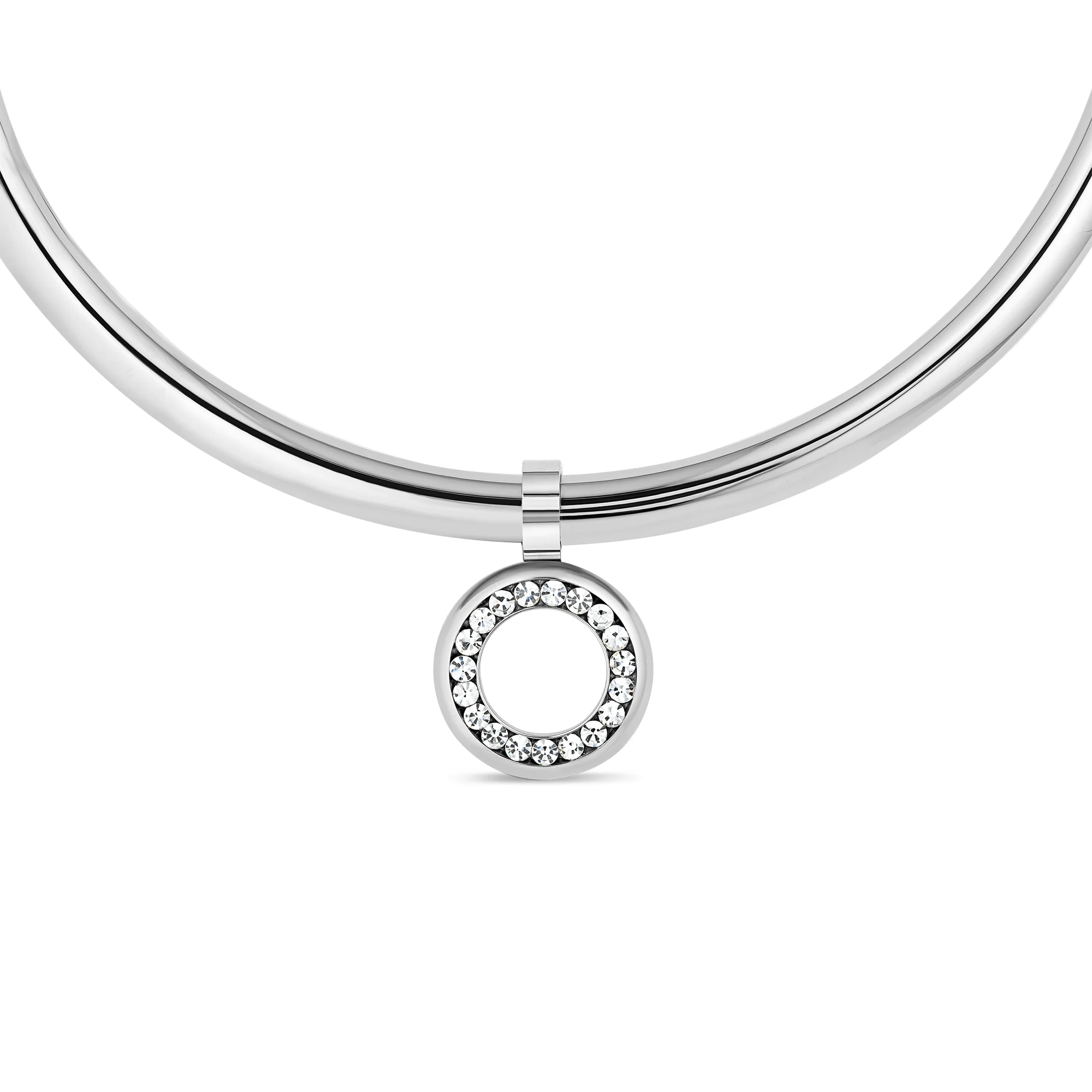 Circle Pendant with Gems - Titanium - Image 8