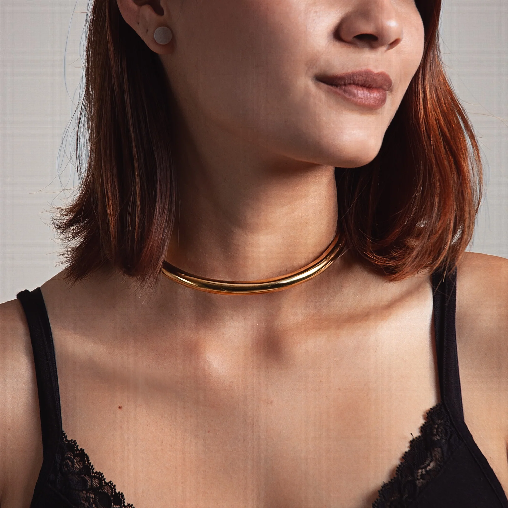 Eternity Collar - Titanium - Gold Finish - Image 3