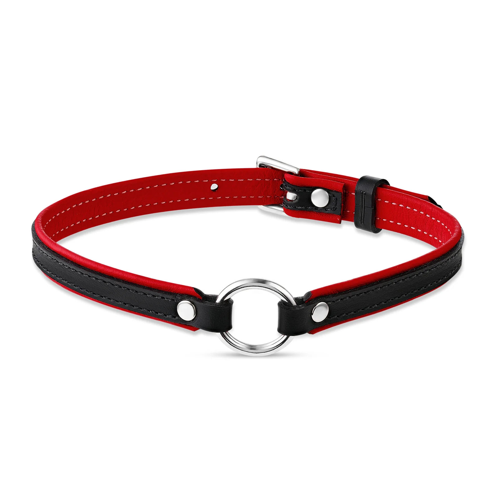 Leather Choker with O-Ring - Image 12