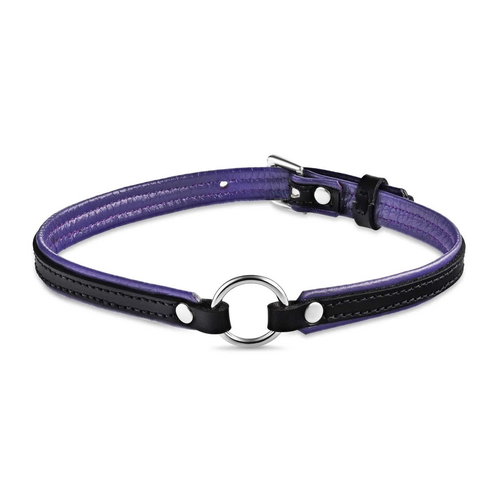 Leather Choker with O-Ring - Image 4