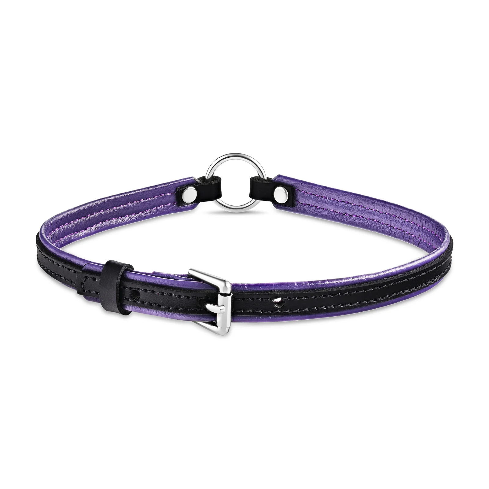 Leather Choker with O-Ring - Image 5