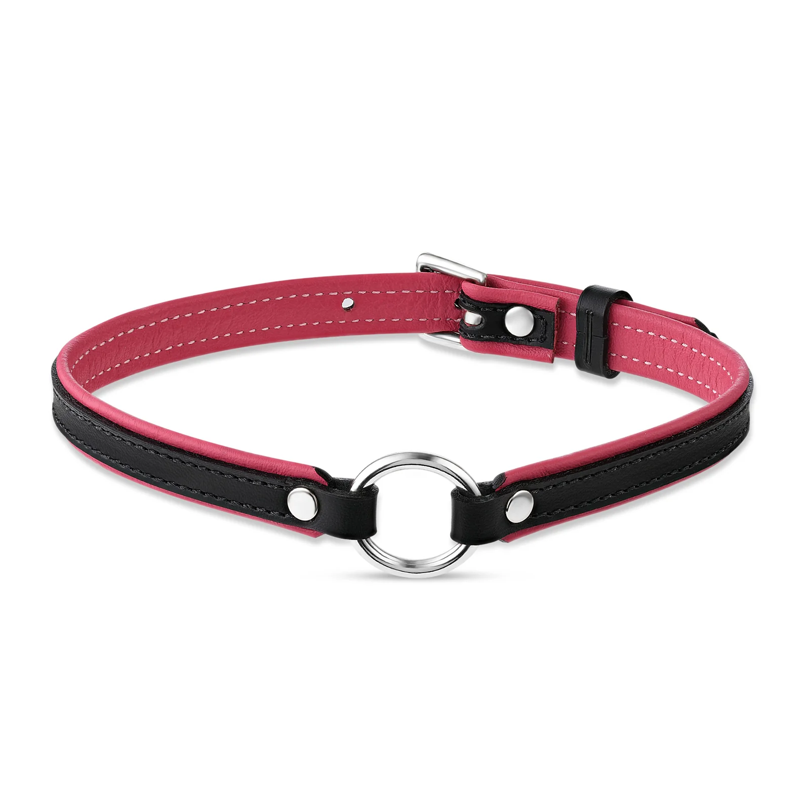 Leather Choker with O-Ring - Image 6