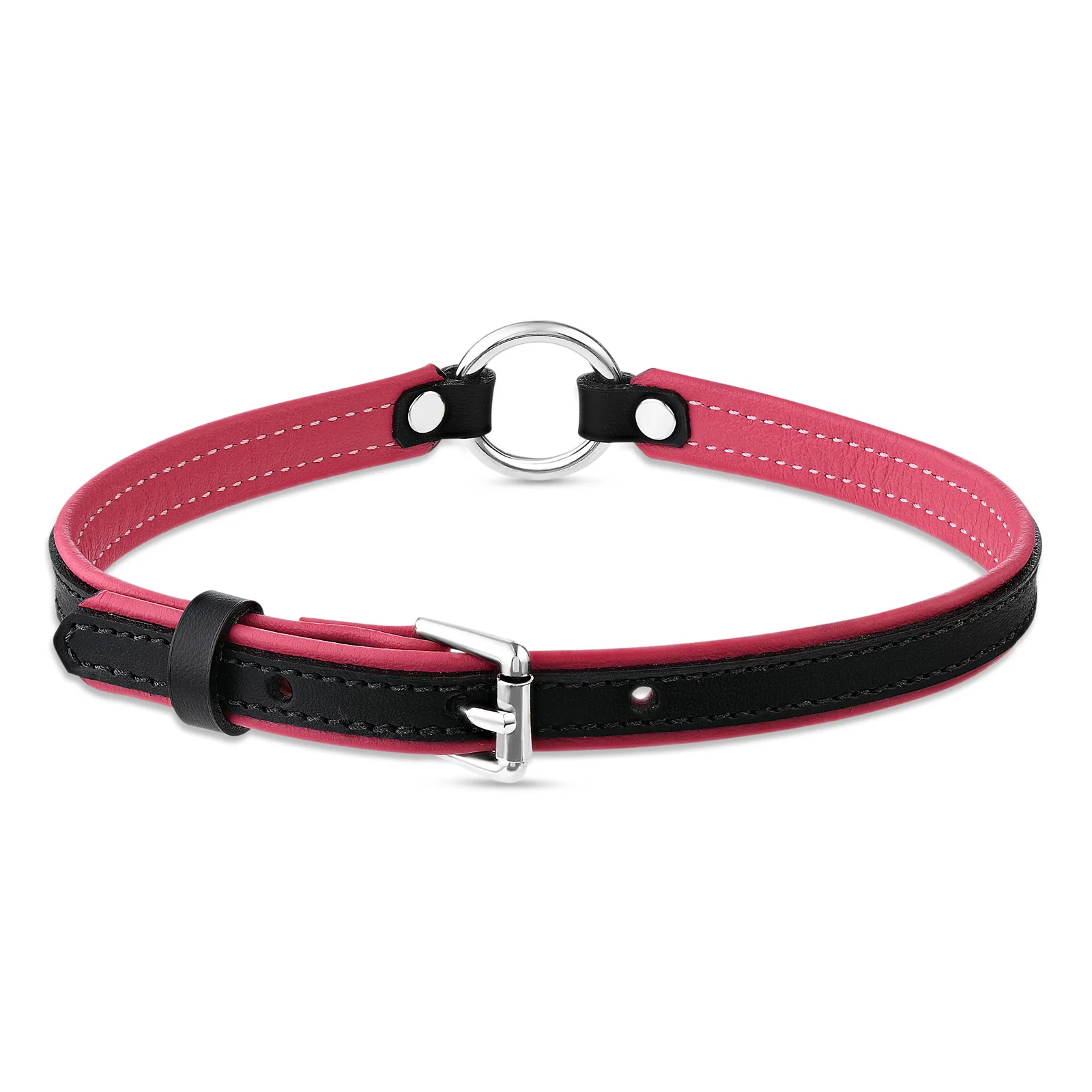 Leather Choker with O-Ring - Image 7