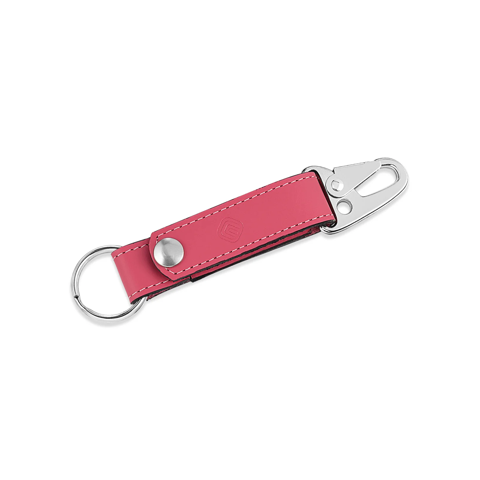 Leather Master Key Ring with Clip - Image 4
