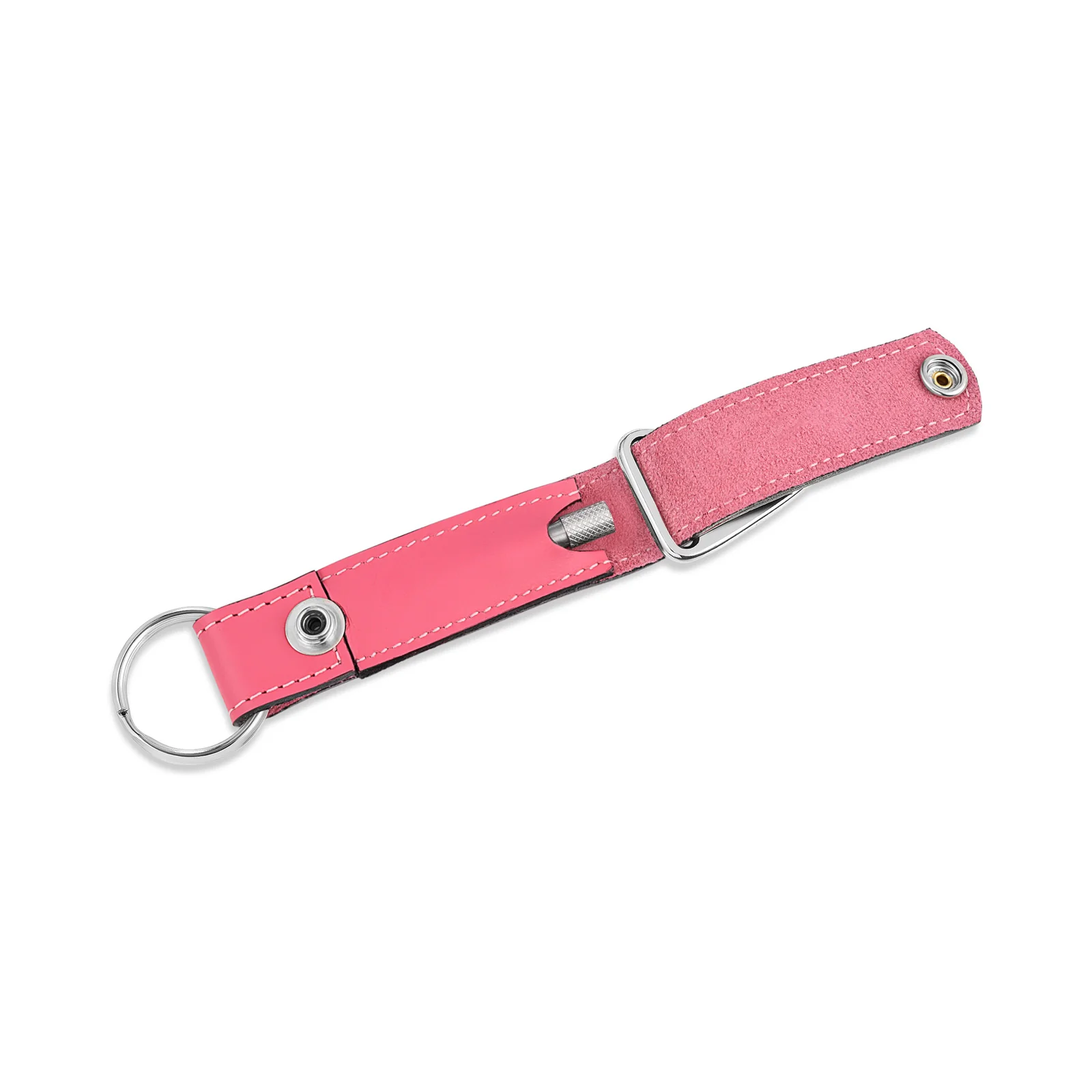 Leather Master Key Ring with Clip - Image 5