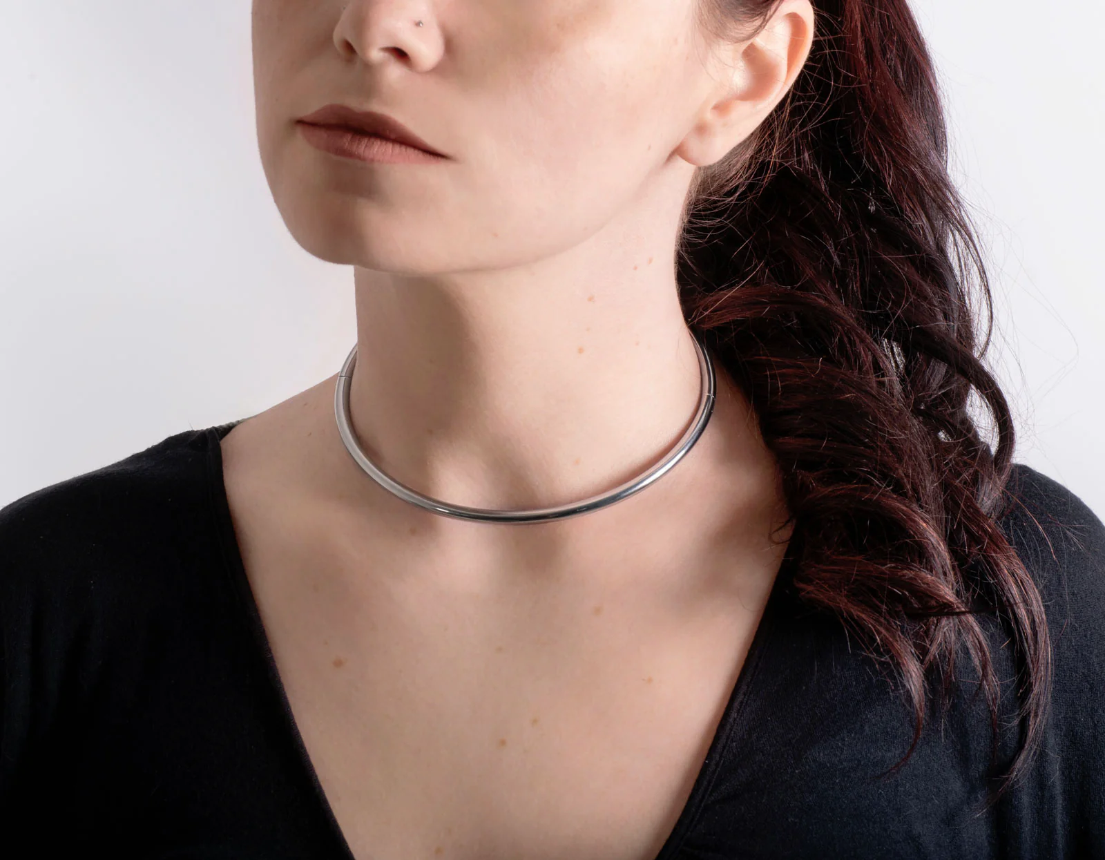 Thin Eternity Collar - Titanium - Image 3