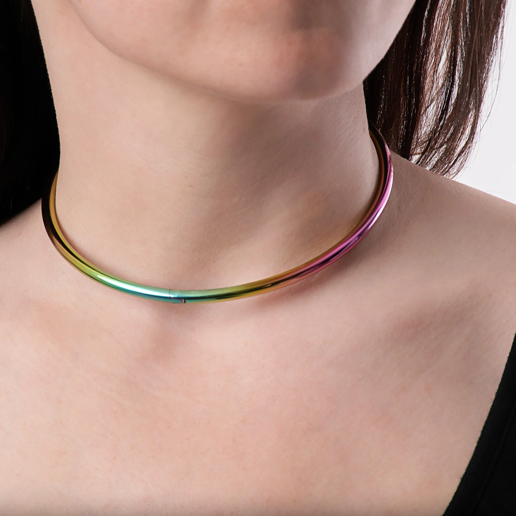 Thin Eternity Collar - Titanium - Prism - Image 4