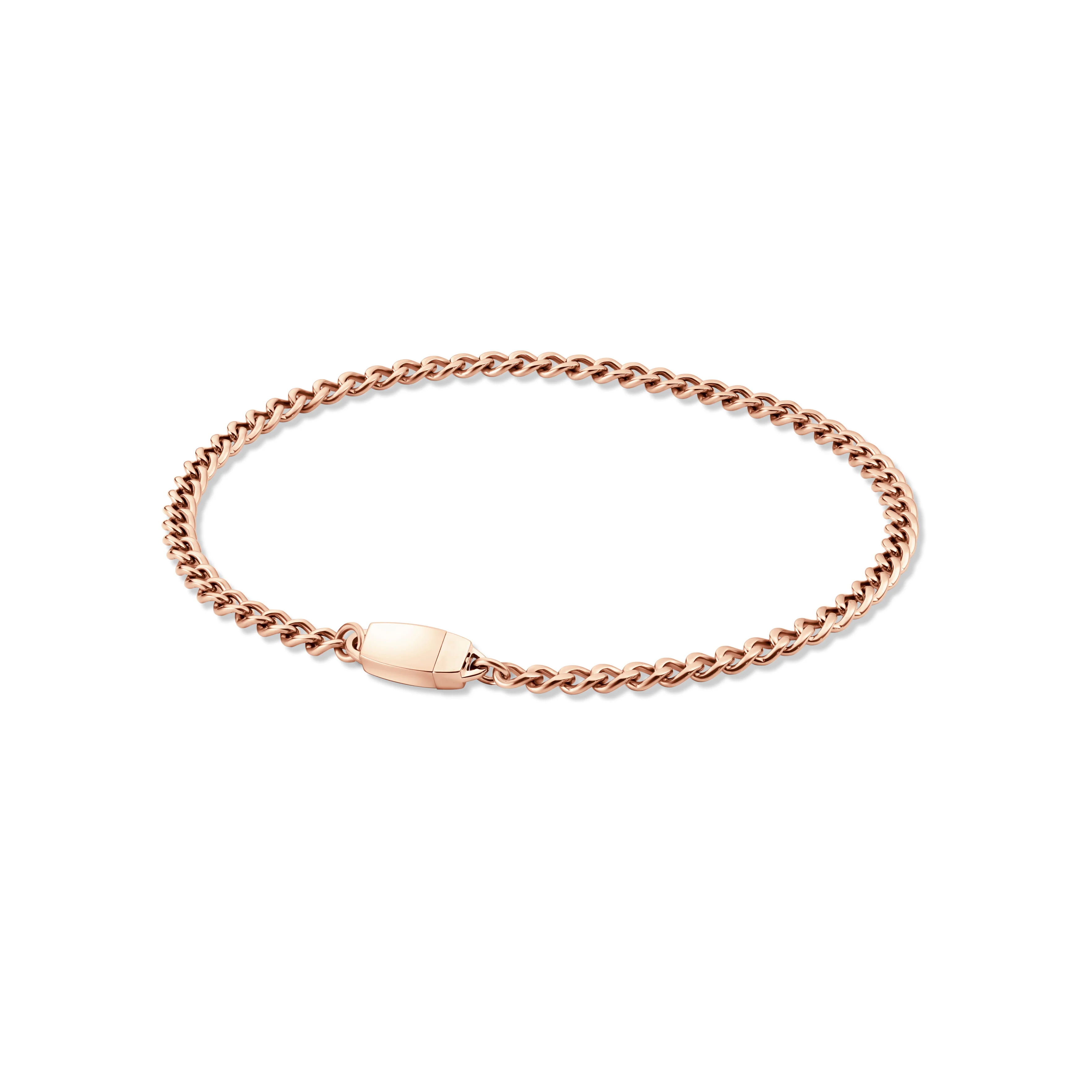 Titanium Chain Anklet with Mini Locking Clasp - Image 3