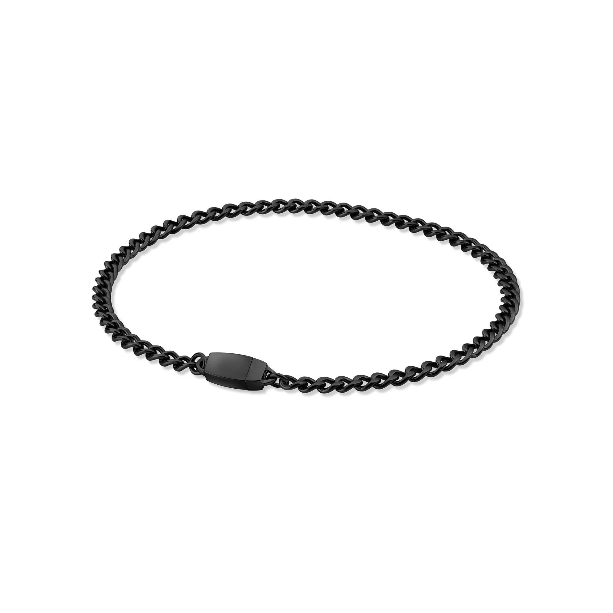 Titanium Chain Anklet with Mini Locking Clasp - Image 7