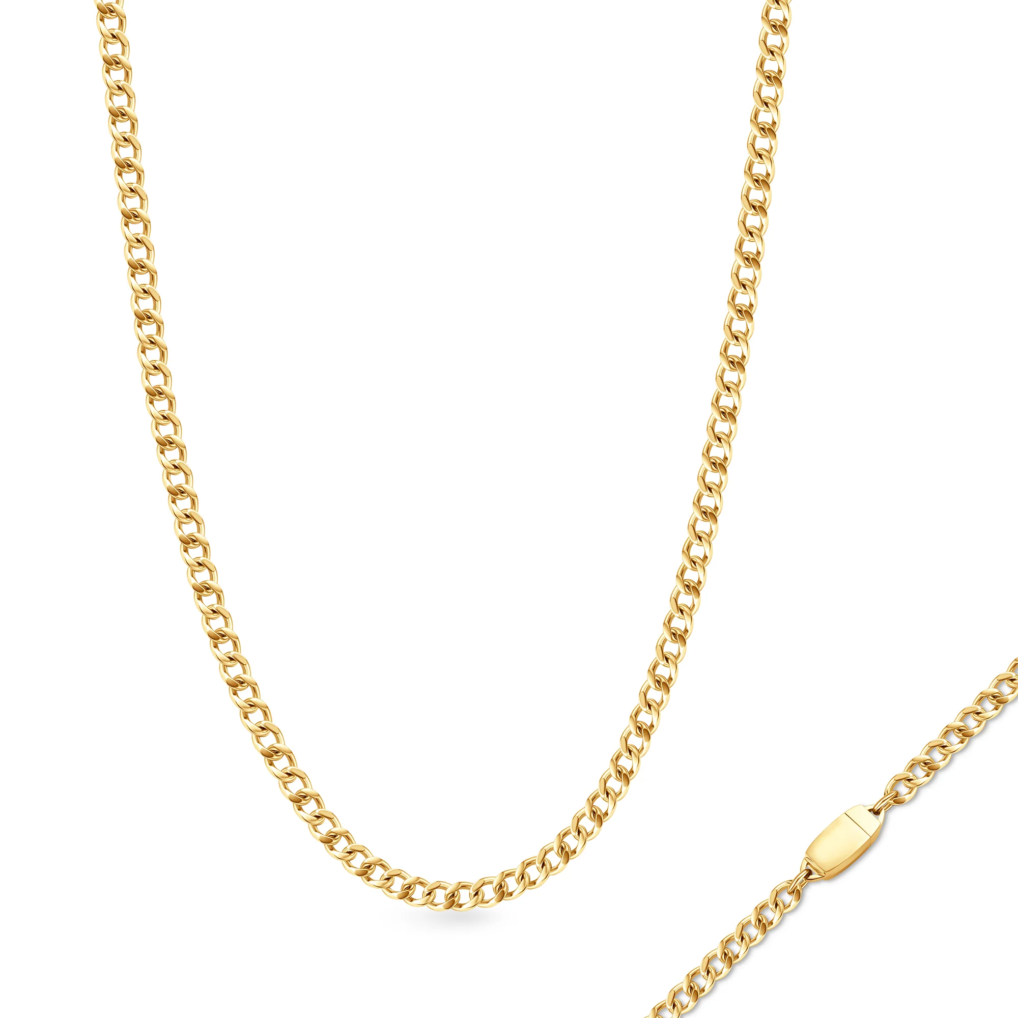 Titanium Chain Necklace with Mini Locking Clasp - Image 10