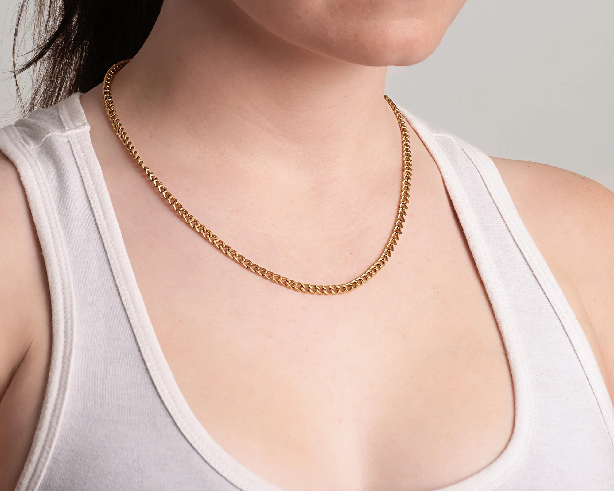 Titanium Chain Necklace with Mini Locking Clasp - Image 13