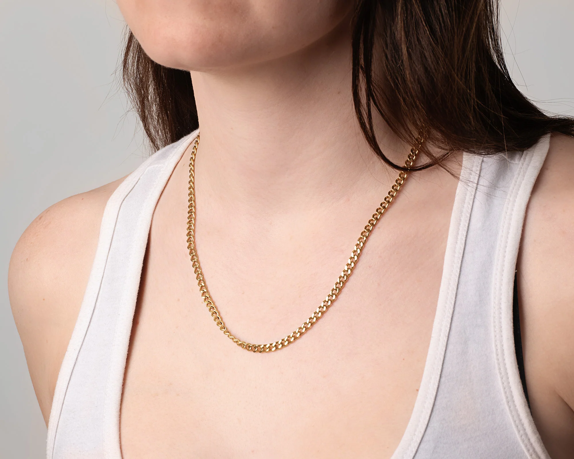 Titanium Chain Necklace with Mini Locking Clasp - Image 14