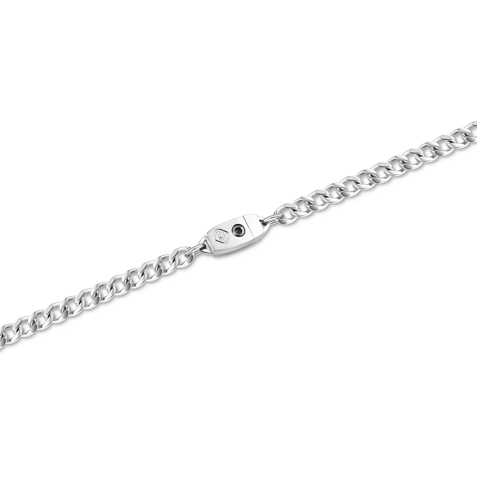 Titanium Chain Necklace with Mini Locking Clasp - Image 3