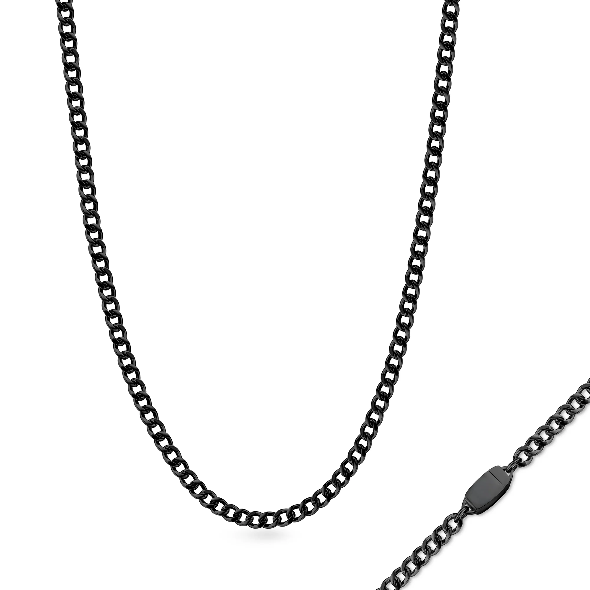 Titanium Chain Necklace with Mini Locking Clasp - Image 6