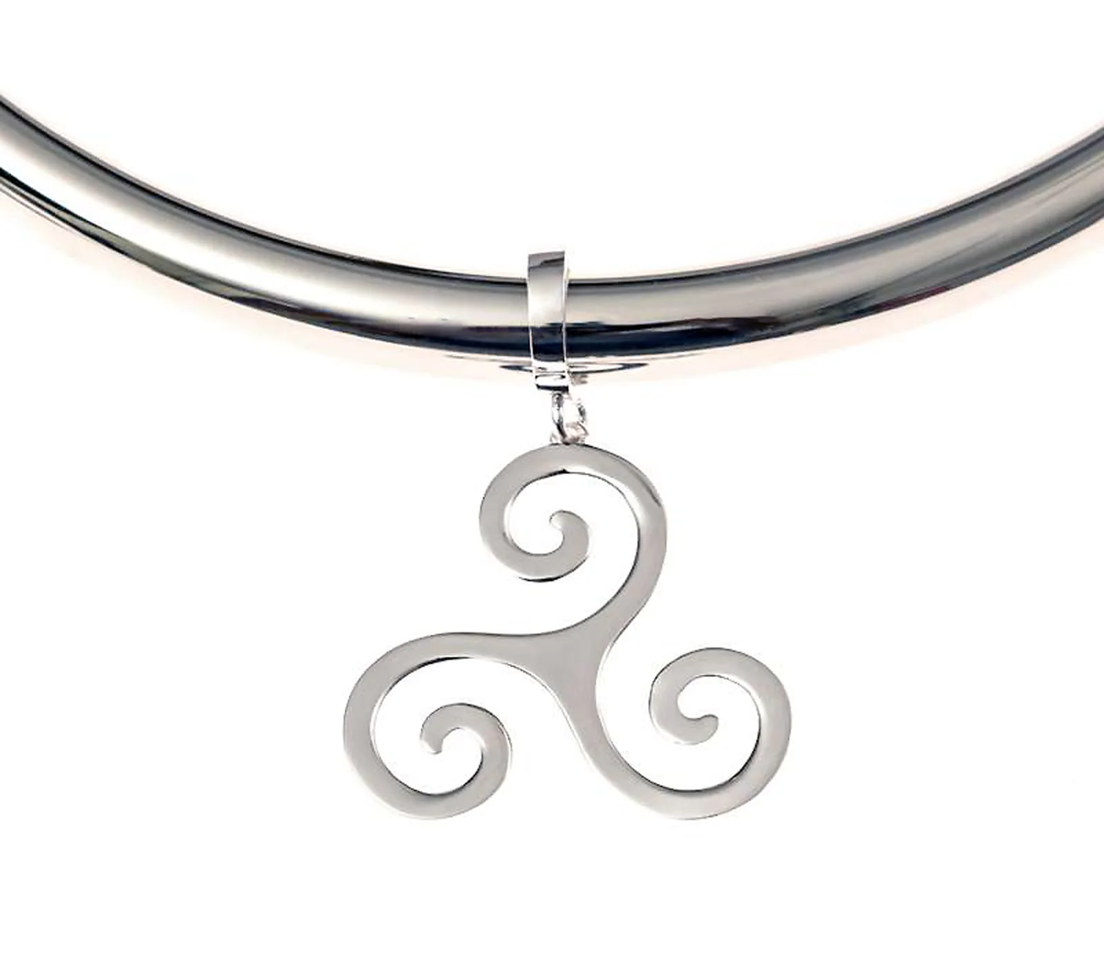 Triskelion Pendant in Stainless Steel - Image 3