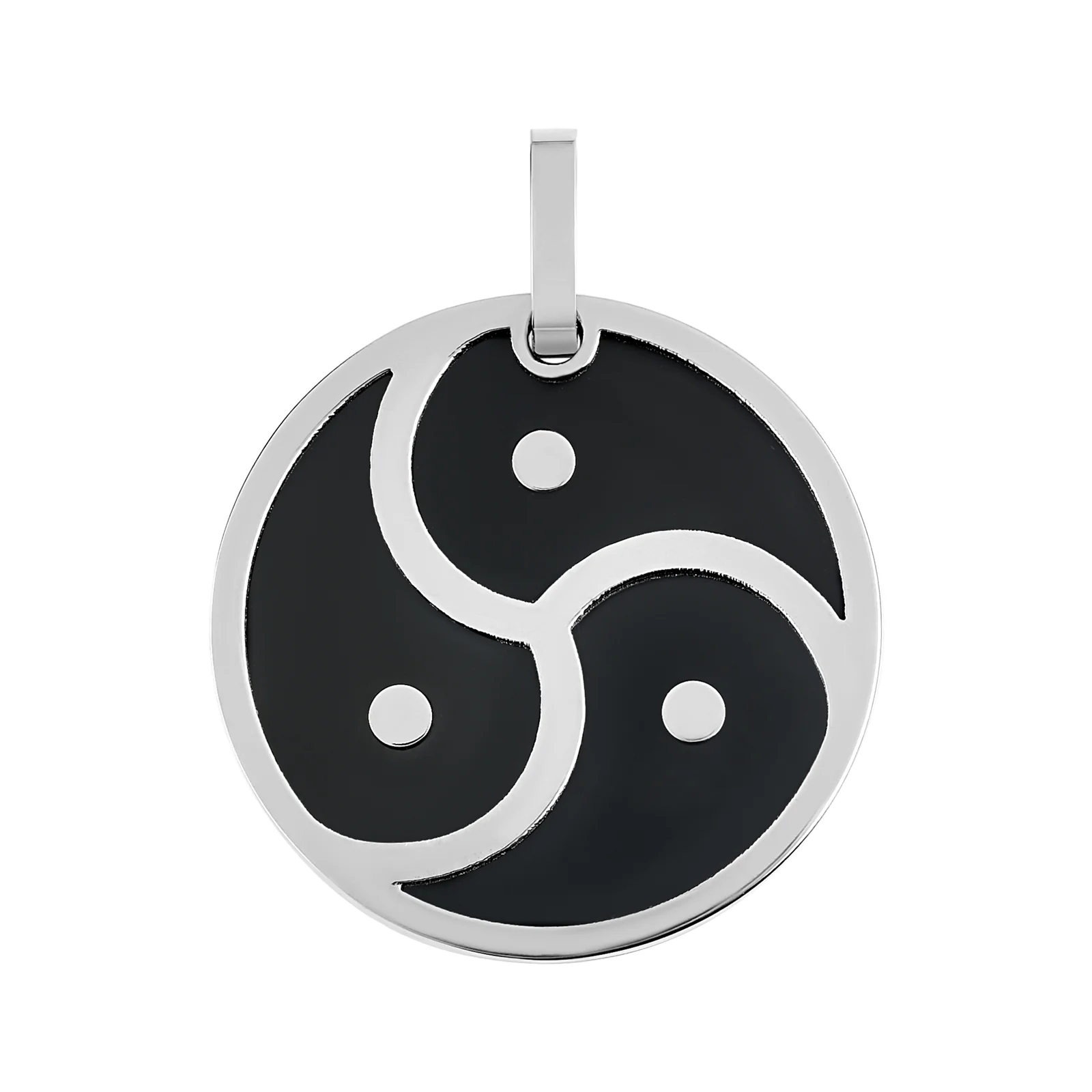 Triskelion Pendant with Black Inlay - Image 6